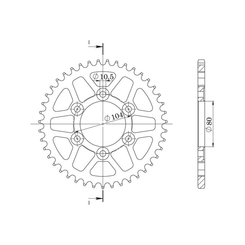 SGR COURONNE S AL P525-D41 KAWASAKI ZX-10R 08-10