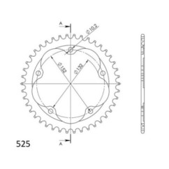 SGR KRONE S AL P525-D41 MV AGUSTA BRUTALE ORO 1000 19 20