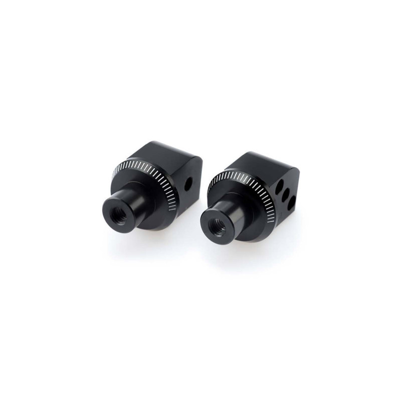 Adaptateurs Puig pour repose-pieds passager fixes Kawasaki Z H2 SE 21/25, noir