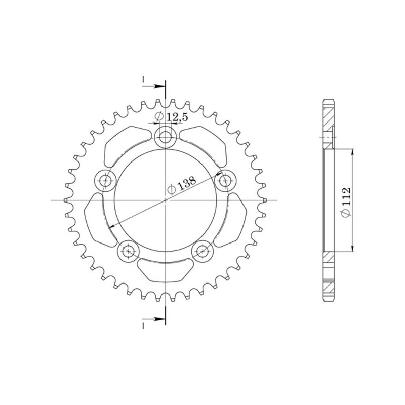 SGR CORONA S AL P525-D42 HONDA CB F 650 14 16