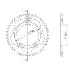 SGR COURONNE S AL P525-D42 HONDA CB F HORNET S 600 00 02