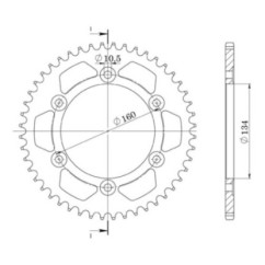 SGR CORONA S AL P525-D42 HONDA CBR RR 600 03 06