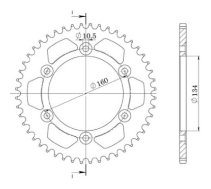 SGR CORONA S AL P525-D42 HONDA CBR RR 600 03 06