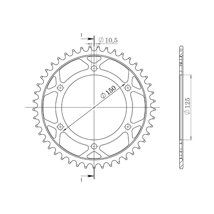 SGR CORONA S AL P525-D42 PARA KTM ADVENTURE 990 06-12