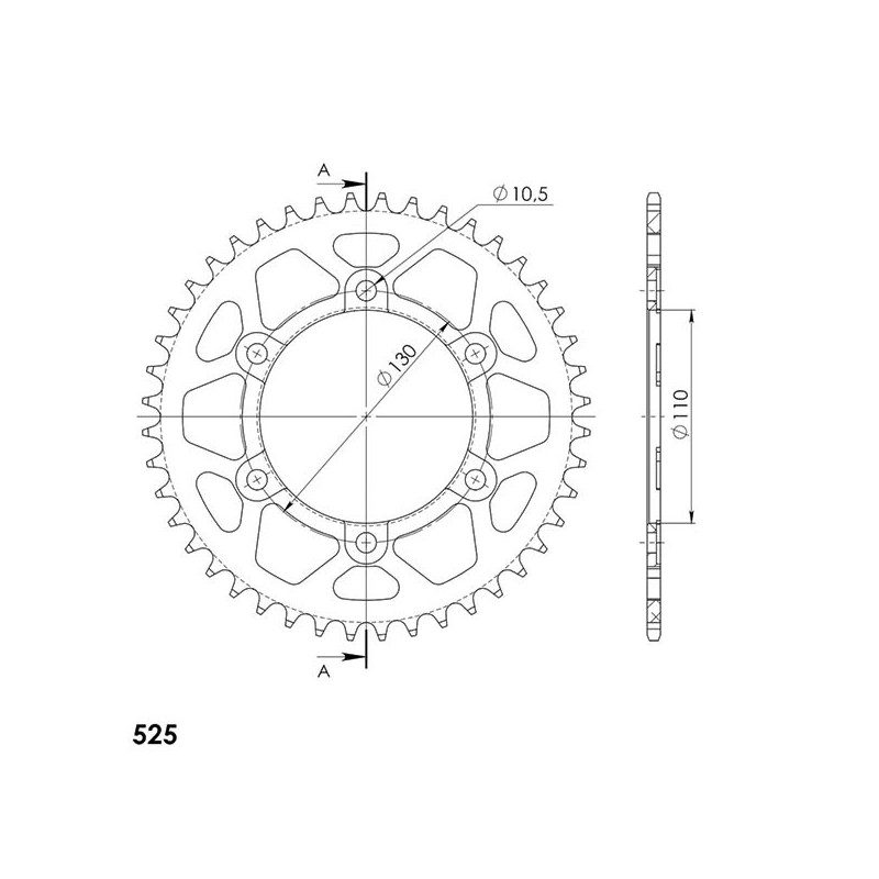 SGR CORONA S AL P525-D44 SUZUKI GSX-S 1000 15-20