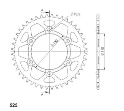 SGR CORONA S AL P525-D44 SUZUKI GSX-S 1000 15-20