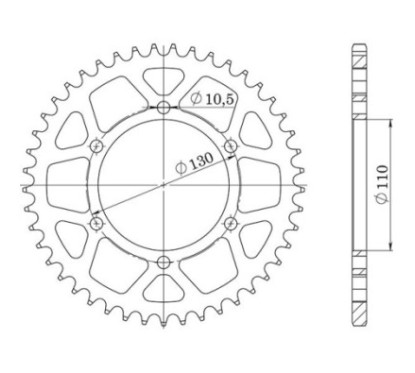 SGR COURONNE S AL P525-D47 SUZUKI GSX-8S 23-24