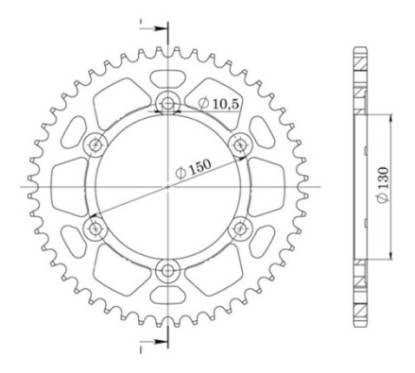 SGR COURONNE S AL P530-D39 YAMAHA FJ 1200 ABS 91 92