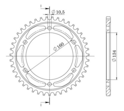 SGR COURONNE S AL P530-D40 HONDA CBR RR FIREBLADE 1000 04 05