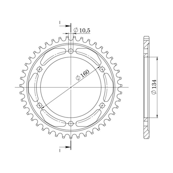 SGR CORONA S AL P530-D40 PARA HONDA CBR RR FIREBLADE 1000 04/05