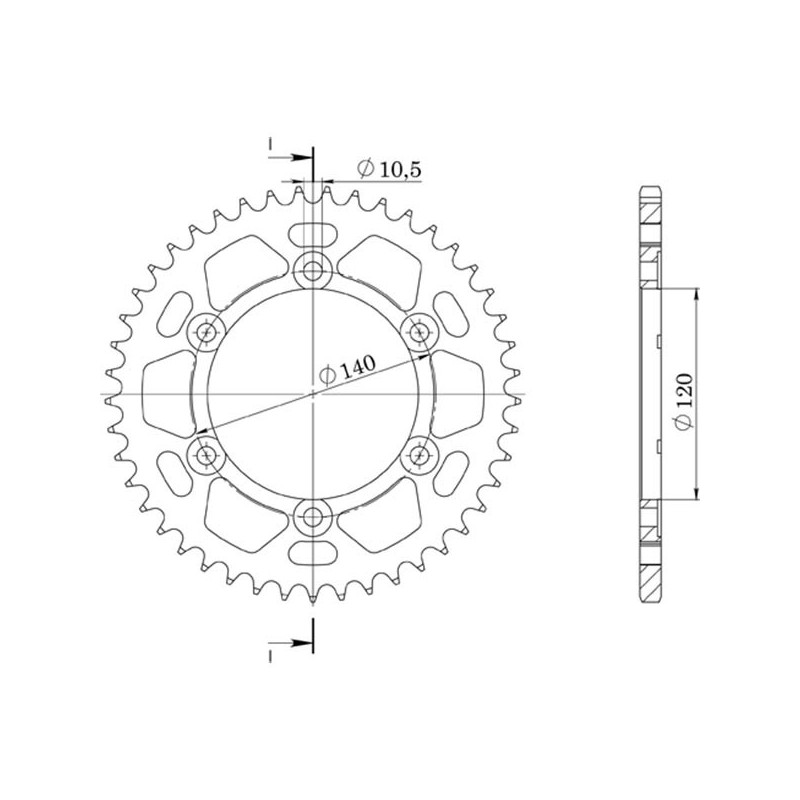 SGR CORONA S AL P530-D40 KAWASAKI VULCAN C7E DRIFTER 800 99 01