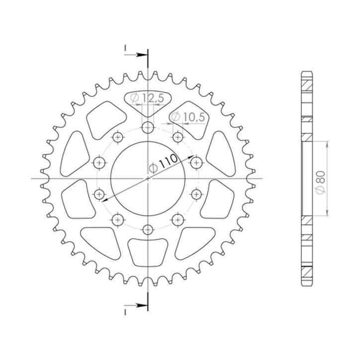 SGR COURONNE S AL P530-D41 POUR HONDA CB 1300 98-00