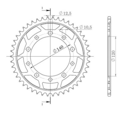 SGR CORONA S AL P530-D41 SUZUKI GSX 1400 01-06