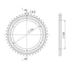 SGR CORONA S AL P530-D43 HONDA VFR FI 800 98 01