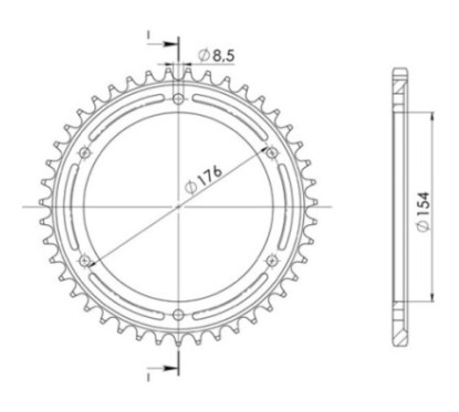 SGR CORONA S AL P530-D43 HONDA VFR FI 800 98 01