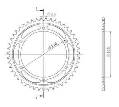 SGR COURONNE S AL P530-D43 TRIUMPH DAYTONA IE 955 99 00