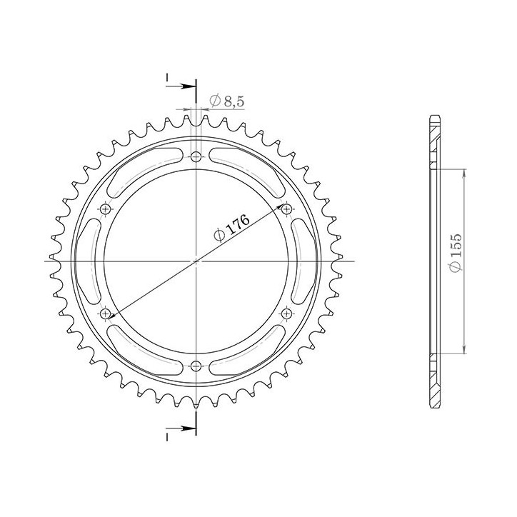 SGR CORONA S AL P530-D43 PARA TRIUMPH DAYTONA IE 955 99/00