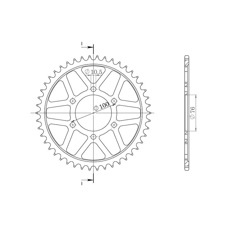 SGR COURONNE S AL P530-D45 SUZUKI GSF BANDIT 1200 96-05