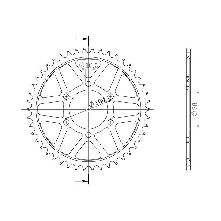 SGR CROWN S AL P530-D45 FOR SUZUKI GSF BANDIT 1200 96-05