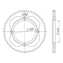 SGR COURONNE S+2 AC P525-D43 KTM LC8 SUPERMOTO 950 05 07