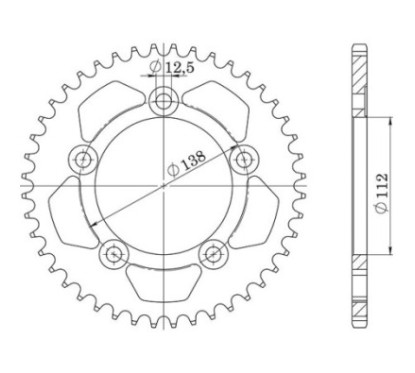 SGR CROWN S+2 AC P530-D43 HONDA CBF F 1000 10 14