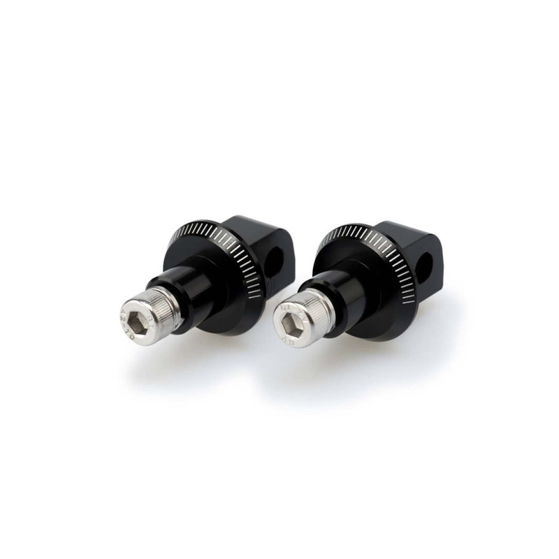 puig fixed passenger pegs adapters for suzuki gsx s1000f 15 20 black