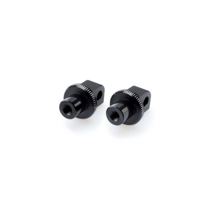 PUIG FOOTPEGS ADAPTERS FOR SUZUKI SV650 X 18-24 PASSENGER FIXTURES BLACK