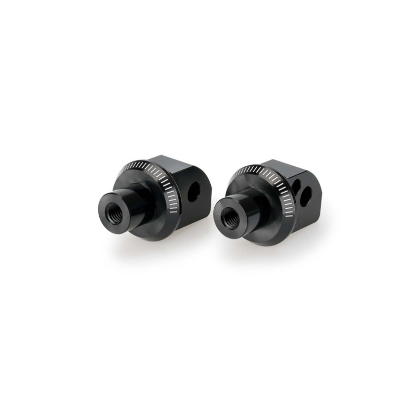 PUIG FOOTPEG ADAPTERS FIXED PASSENGER YAMAHA MT-09 21-23 BLACK