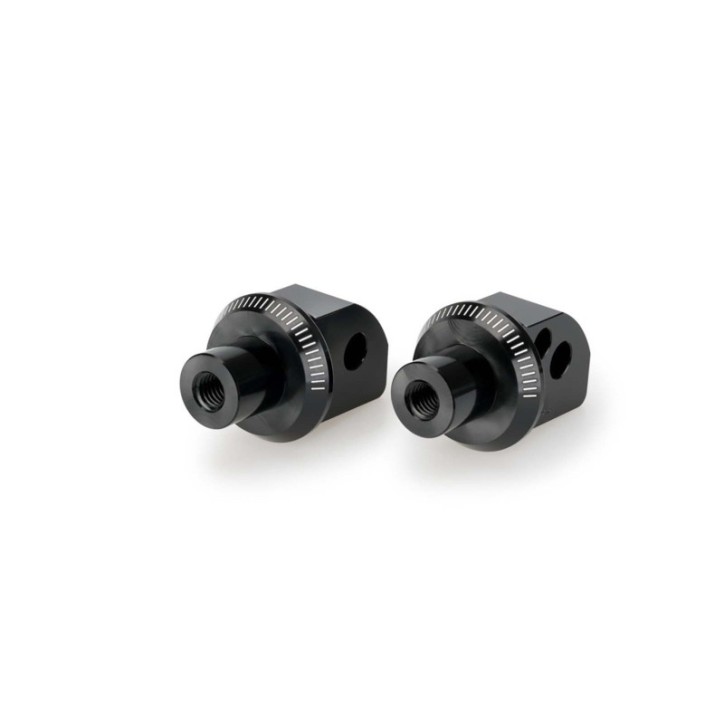 PUIG FOOTPEG ADAPTERS FIXED PASSENGER FOR YAMAHA MT-09 21-23 BLACK