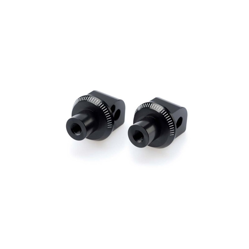 PUIG FOOTPEG ADAPTERS FIXED PASSENGER YAMAHA T-MAX 500 08-11 BLACK