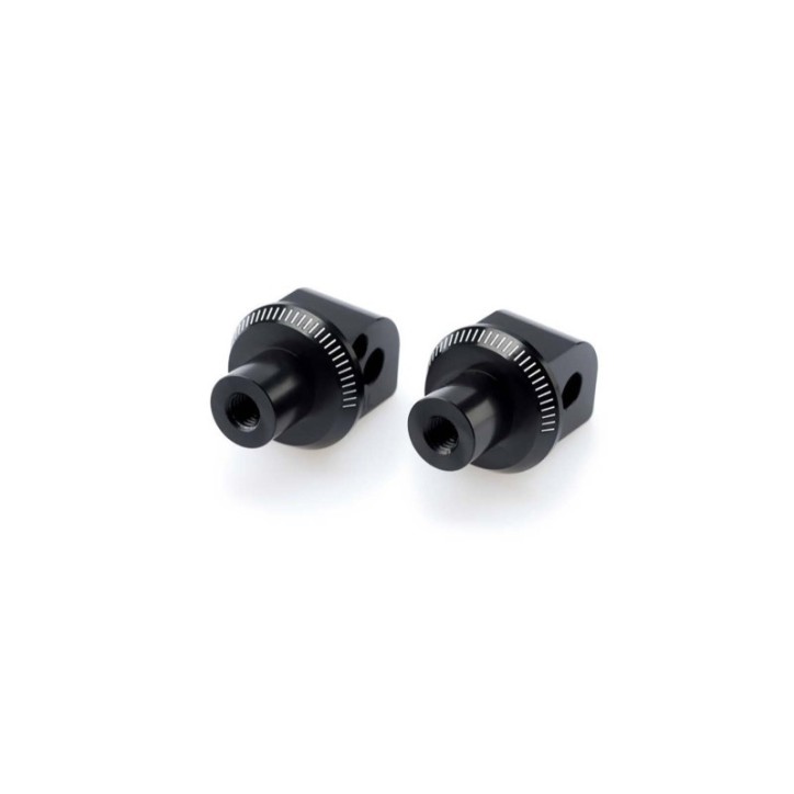 PUIG ADAPTADORES REPOSAPIES FIJO PASAJERO PARA YAMAHA T-MAX 500 08-11 NEGRO