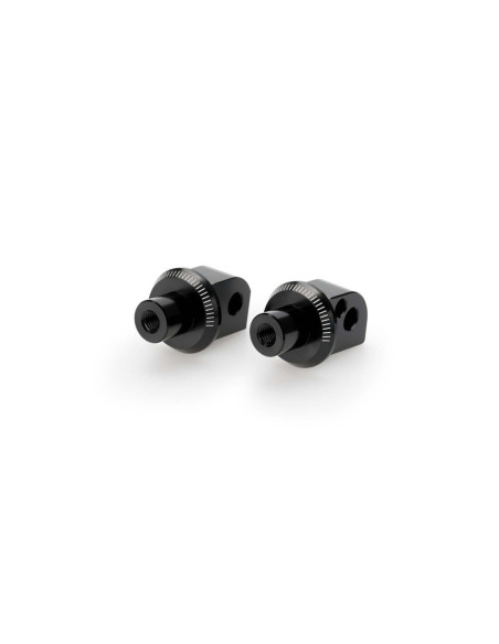 Adaptateurs Puig pour repose-pieds passager fixes Yamaha XSR700 2021/2025, noir