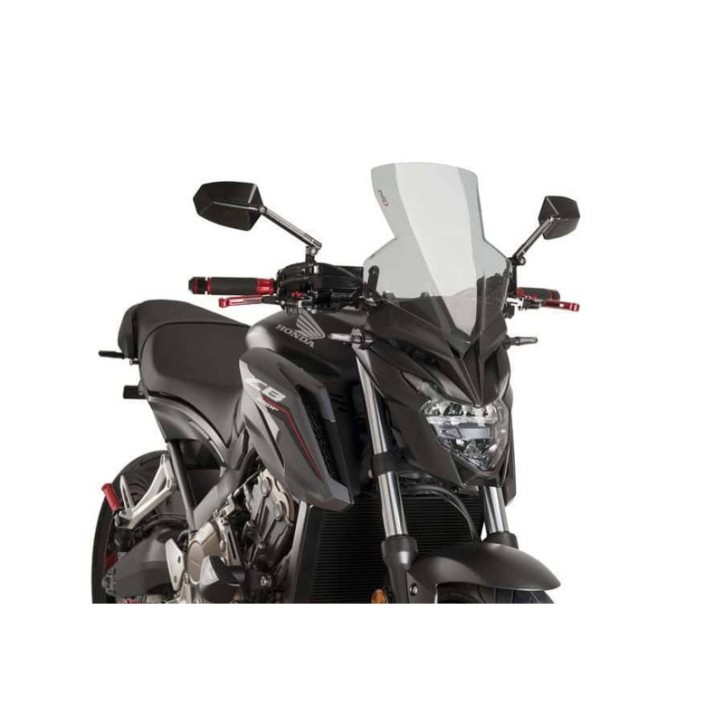 PUIG NAKED SCREEN NG SPORT FOR HONDA CB650F 14-18 CLEAR SMOKE