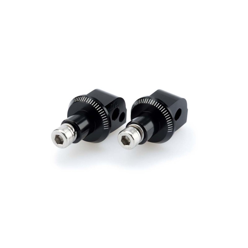 ADAPTATEURS PUIG POGG APRILIA RSV4 FACTORY 21-24 FIXATIONS PASSAGER NOIRES