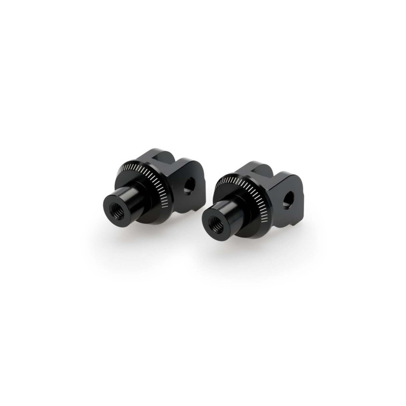 Adaptateurs Puig pour repose-pieds passager fixes Ducati Multistrada V2 S 22/25 Noir