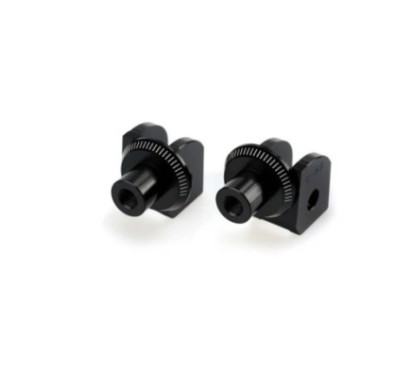 PUIG FOOTPEG ADAPTERS FIXED DRIVER BMW R NINE T SCRAMBLER 16-20 BLACK