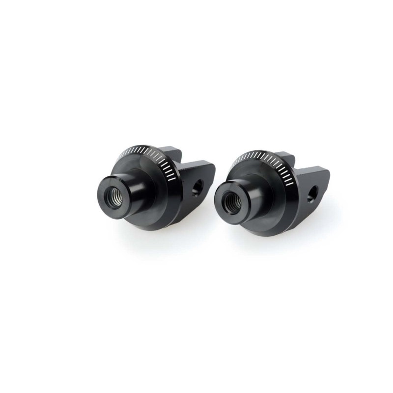 PUIG FOOTPEG ADAPTERS FIXED PASSENGER DUCATI MONSTER 1200 R 16-20 BLACK