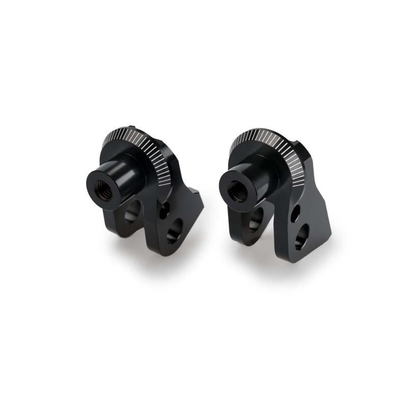 Adaptateurs Puig pour repose-pieds fixes Honda NT1100 22/25, noir