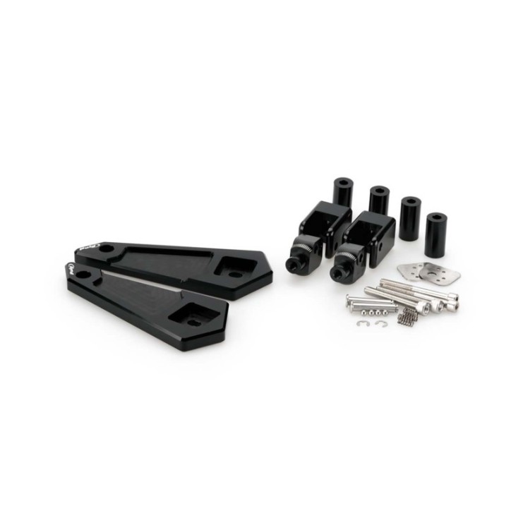 PUIG FOOTPEGS FIXED DRIVER ADAPTERS FOR HONDA X-ADV 21-24 BLACK