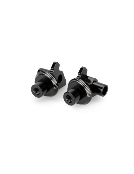 Adaptateurs Puig pour repose-pieds fixes Aprilia Tuareg 660 22/25, noir