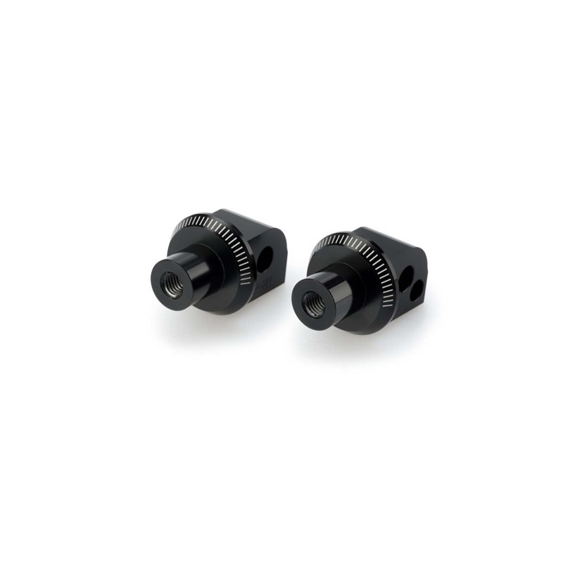 PUIG FOOTPEG ADAPTERS FIXED PASSENGER APRILIA CAPONORD 1200 13-14 BLACK