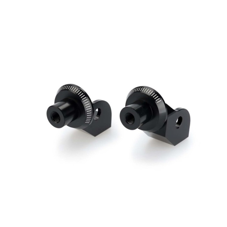 PUIG FOOTPEGS FIXED DRIVER ADAPTERS FOR BMW G310 GS 17-24 BLACK