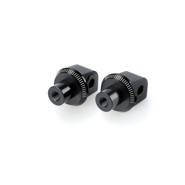 PUIG FOOTPEGS ADAPTERS FOR BMW G310 GS 17-24 BLACK PASSENGER FIXTURES