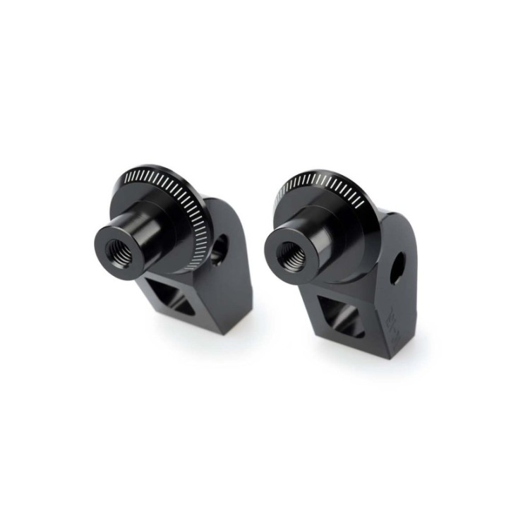 PUIG FOOTPEGS ADAPTERS FIXED DRIVER FOR TRIUMPH TIGER 1200 GT EXPLORER 22-24 BLACK