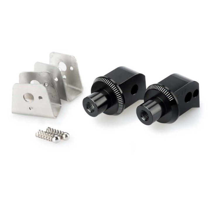 PUIG ADAPTADORES REPOSAPIES FIJO PASAJERO PARA TRIUMPH TIGER 1200 EXPLORER/XC 12-15 NEGRO