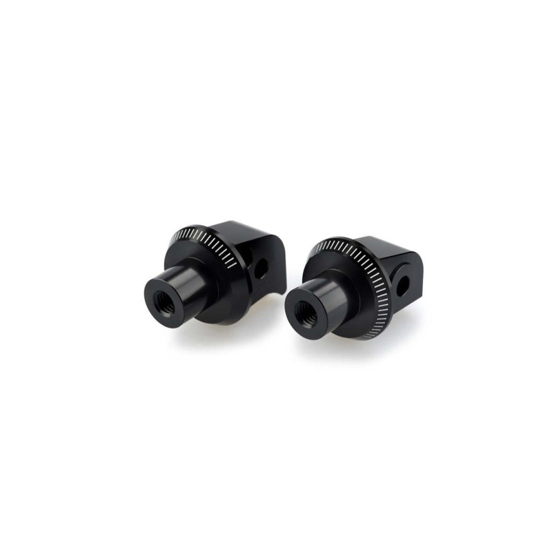 PUIG FOOTPEG ADAPTERS FIXED PASSENGER KYMCO AK 550 17-22 BLACK