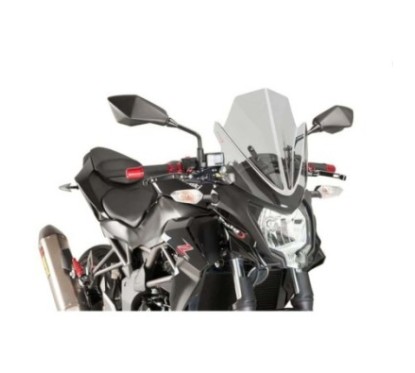 PUIG CUPOLINO NAKED NEW GENERATION SPORT KAWASAKI Z250SL 15'-16' FUME CHIARO