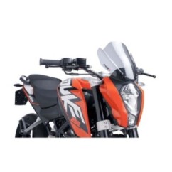 PUIG PARE - BRISE NAKED N.G. SPORT KTM 125 DUKE 11-16 FUMEE CLAIR