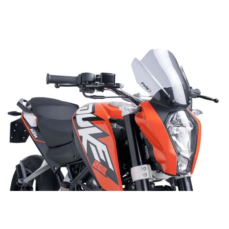 PUIG CUPOLINO NAKED NEW GENERATION SPORT PER KTM 125 DUKE 11'-16' FUME CHIARO