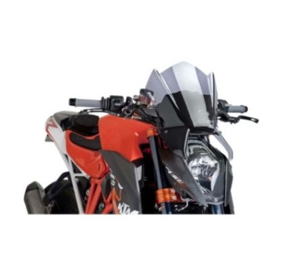 PUIG CUPOLINO NAKED NEW GENERATION SPORT PER KTM 1290 SUPERDUKE R 14'-16' FUME CHIARO